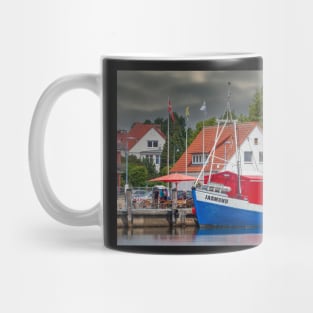 Harbor; Fishing boat; Fishing trawler; Lauterbach; Island of Ruegen; to reprimand Mug